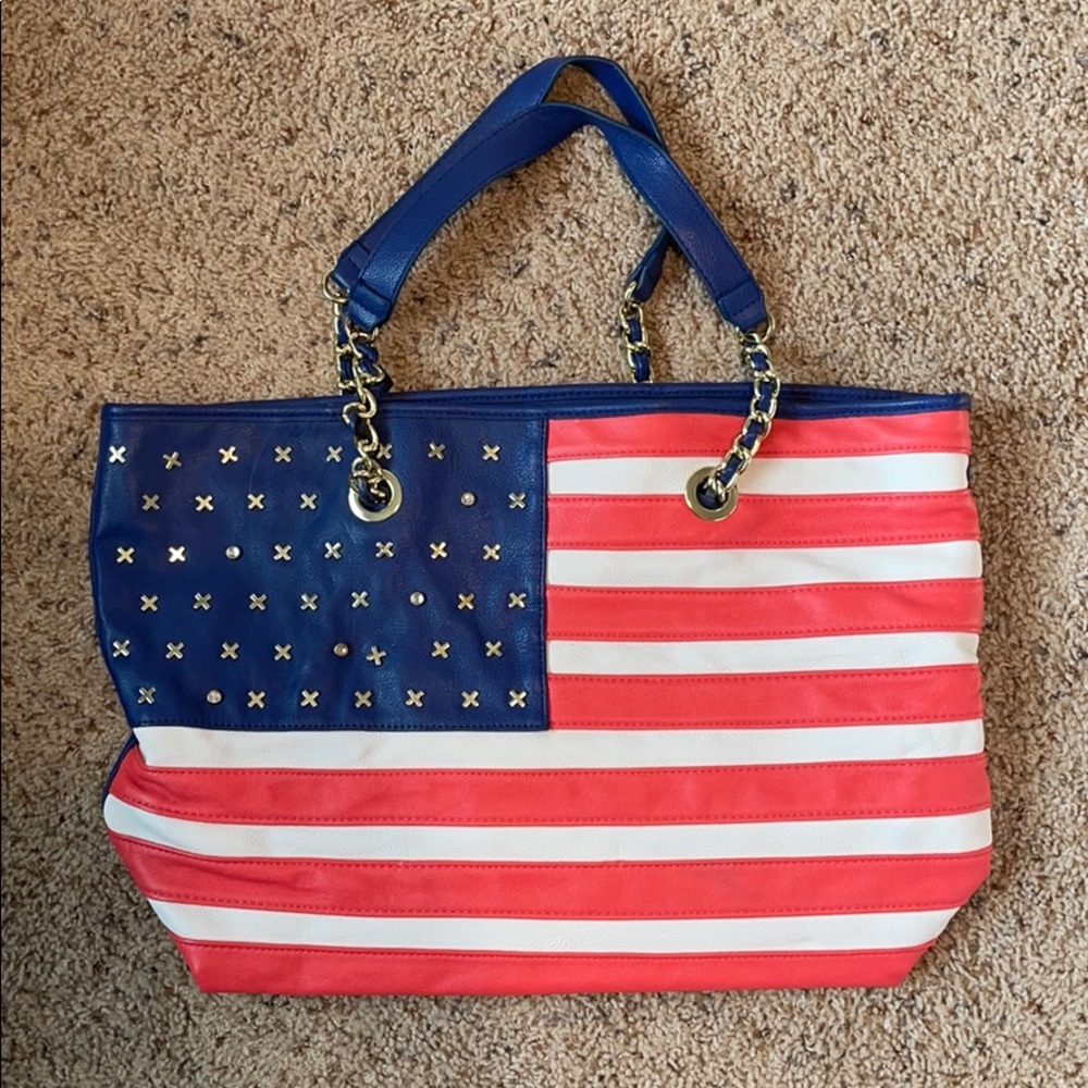 Betsy Johnson flag Americana purse